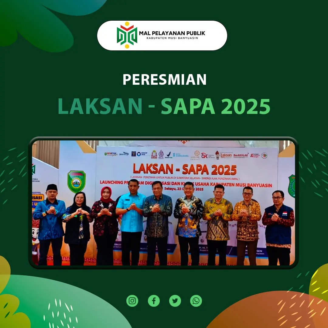 Bupati Muba Toha Resmikan Program Digitalisasi & Klinik Usaha, Perkuat Sinergi Pelayanan Publik